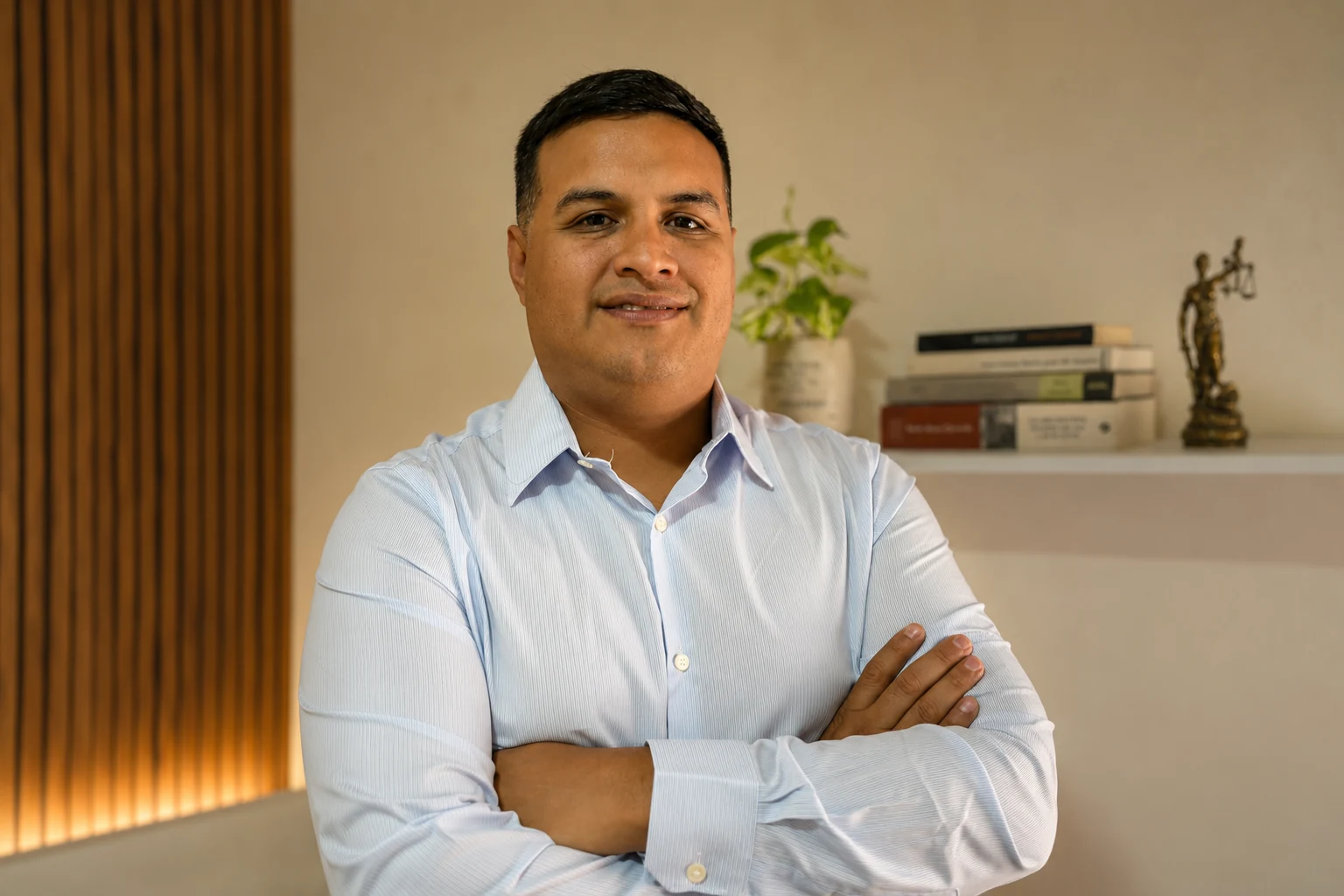 Dr. Juan Cáceres en su espacio de trabajo